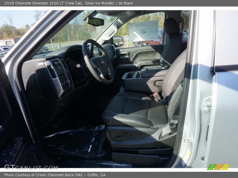 Silver Ice Metallic / Jet Black 2018 Chevrolet Silverado 1500 LT Crew Cab
