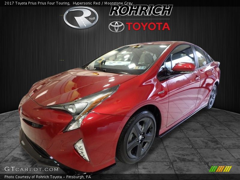 Hypersonic Red / Moonstone Gray 2017 Toyota Prius Prius Four Touring