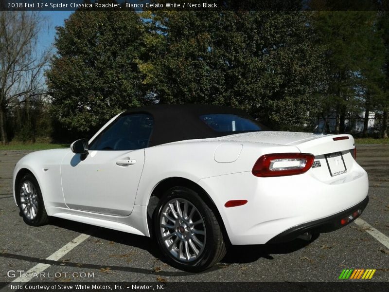 Bianco Gelato White / Nero Black 2018 Fiat 124 Spider Classica Roadster
