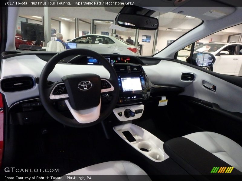 Hypersonic Red / Moonstone Gray 2017 Toyota Prius Prius Four Touring