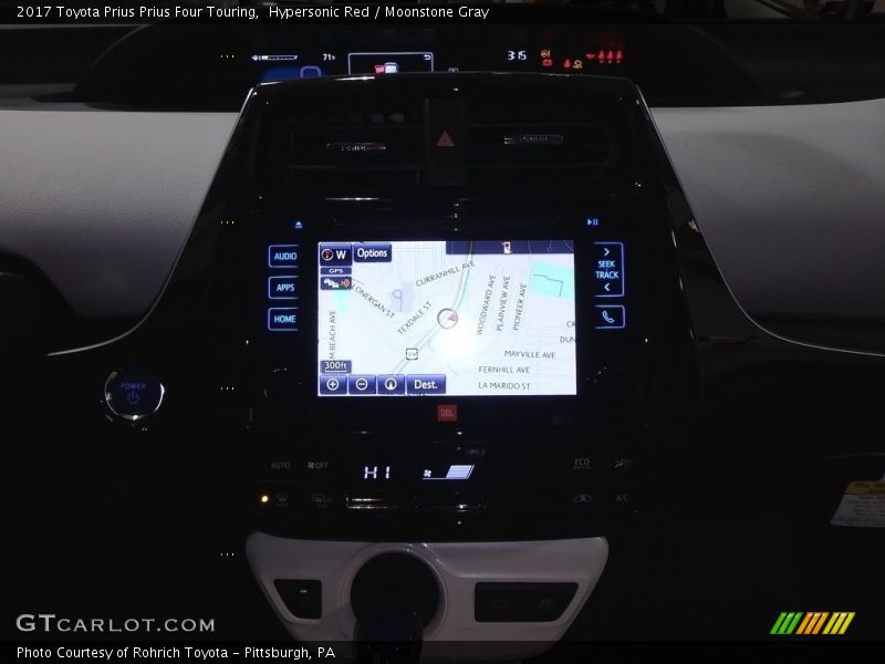Hypersonic Red / Moonstone Gray 2017 Toyota Prius Prius Four Touring