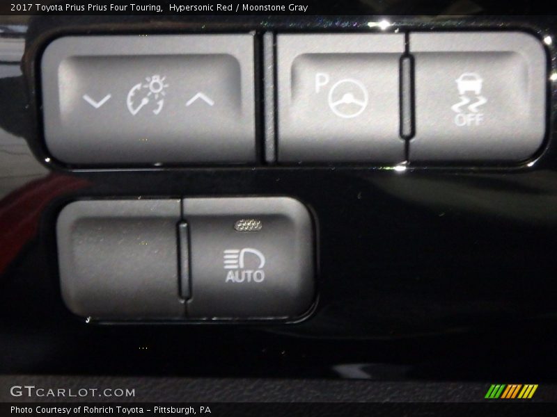 Hypersonic Red / Moonstone Gray 2017 Toyota Prius Prius Four Touring