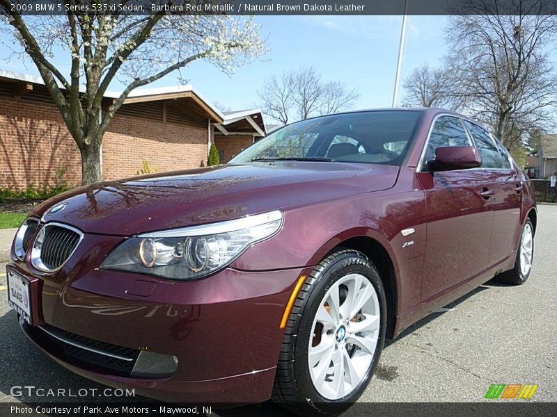 Barbera Red Metallic / Natural Brown Dakota Leather 2009 BMW 5 Series 535xi Sedan