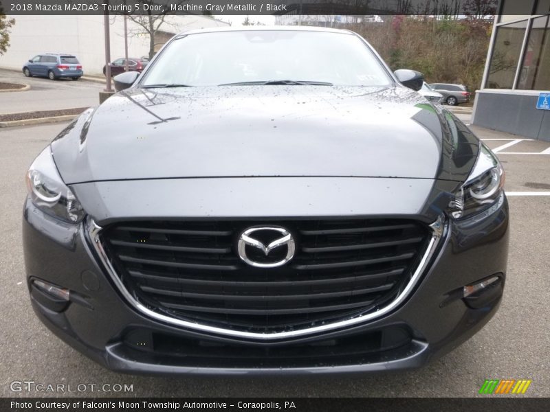 Machine Gray Metallic / Black 2018 Mazda MAZDA3 Touring 5 Door