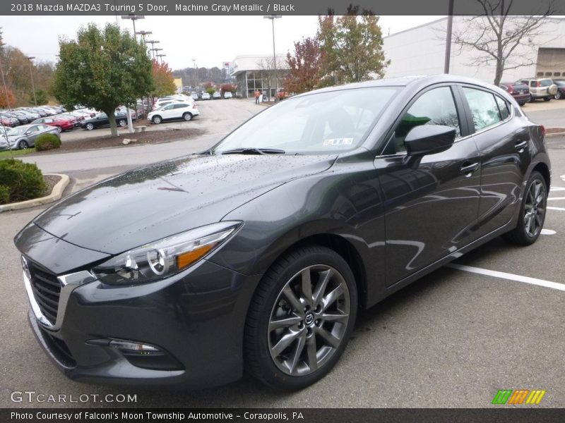 Machine Gray Metallic / Black 2018 Mazda MAZDA3 Touring 5 Door