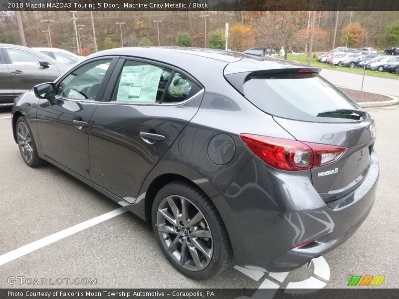 Machine Gray Metallic / Black 2018 Mazda MAZDA3 Touring 5 Door