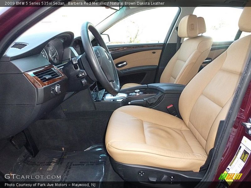 Barbera Red Metallic / Natural Brown Dakota Leather 2009 BMW 5 Series 535xi Sedan