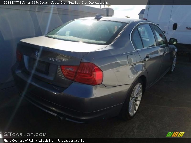 Space Gray Metallic / Gray Dakota Leather 2011 BMW 3 Series 335d Sedan