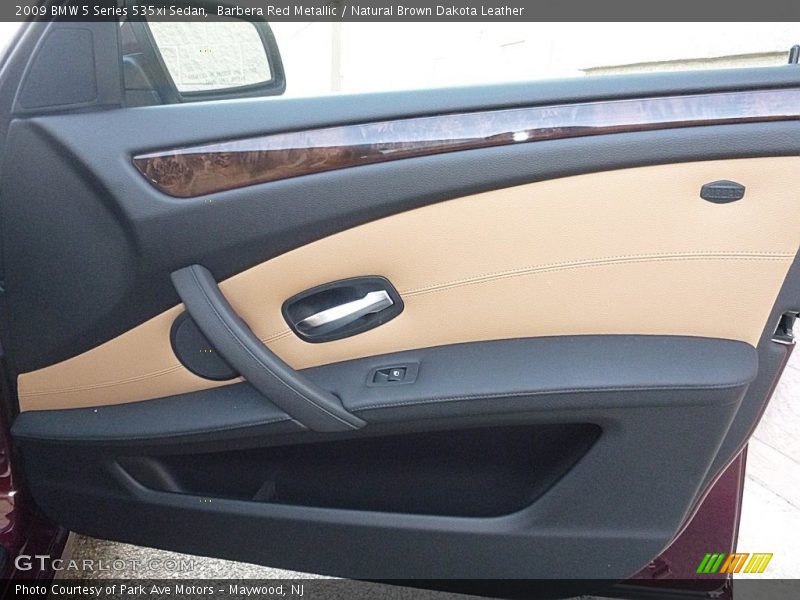 Barbera Red Metallic / Natural Brown Dakota Leather 2009 BMW 5 Series 535xi Sedan