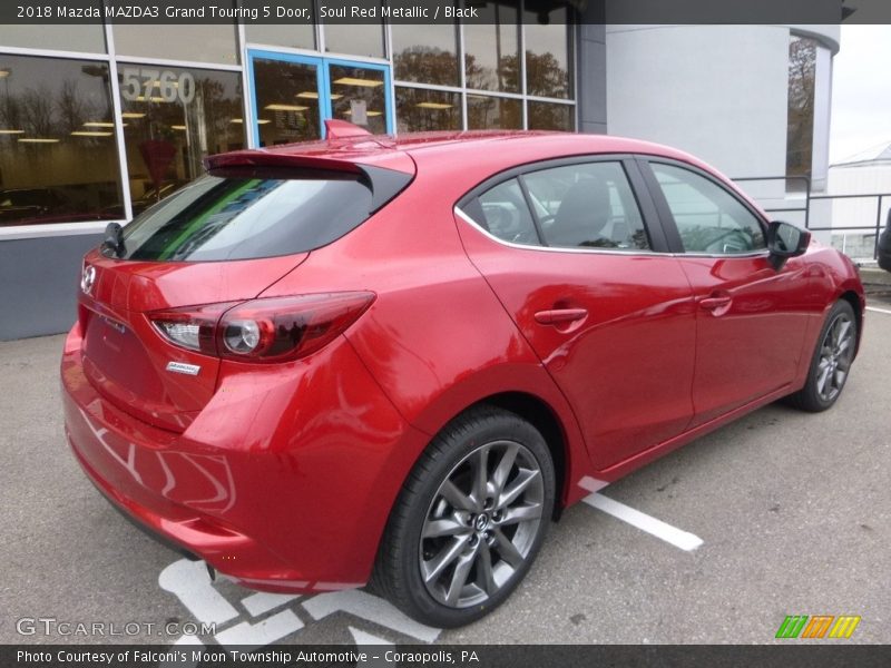 Soul Red Metallic / Black 2018 Mazda MAZDA3 Grand Touring 5 Door