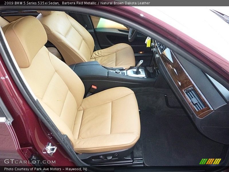 Barbera Red Metallic / Natural Brown Dakota Leather 2009 BMW 5 Series 535xi Sedan