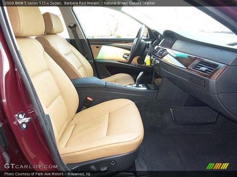 Barbera Red Metallic / Natural Brown Dakota Leather 2009 BMW 5 Series 535xi Sedan