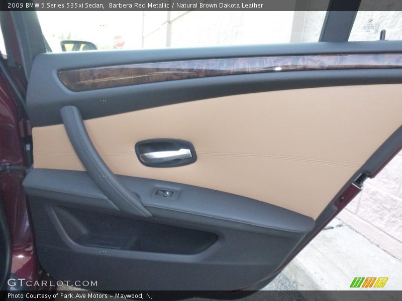 Barbera Red Metallic / Natural Brown Dakota Leather 2009 BMW 5 Series 535xi Sedan