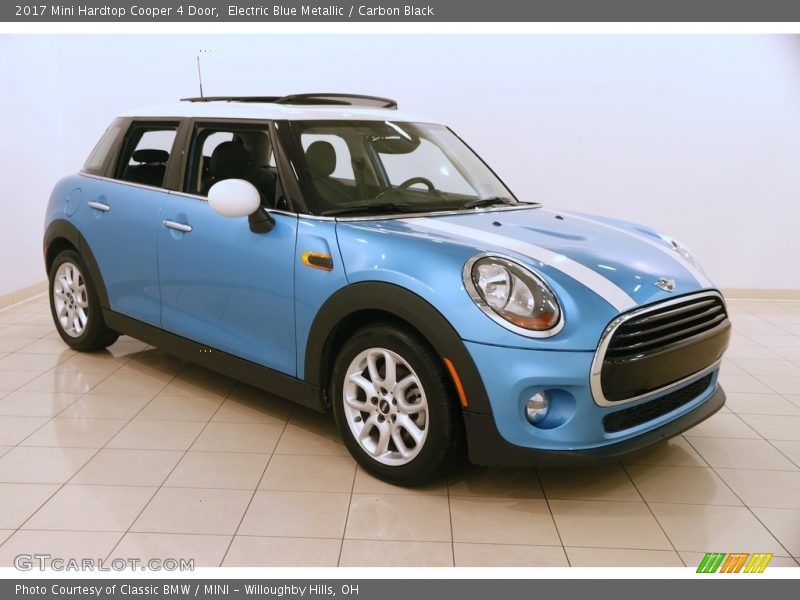 Electric Blue Metallic / Carbon Black 2017 Mini Hardtop Cooper 4 Door