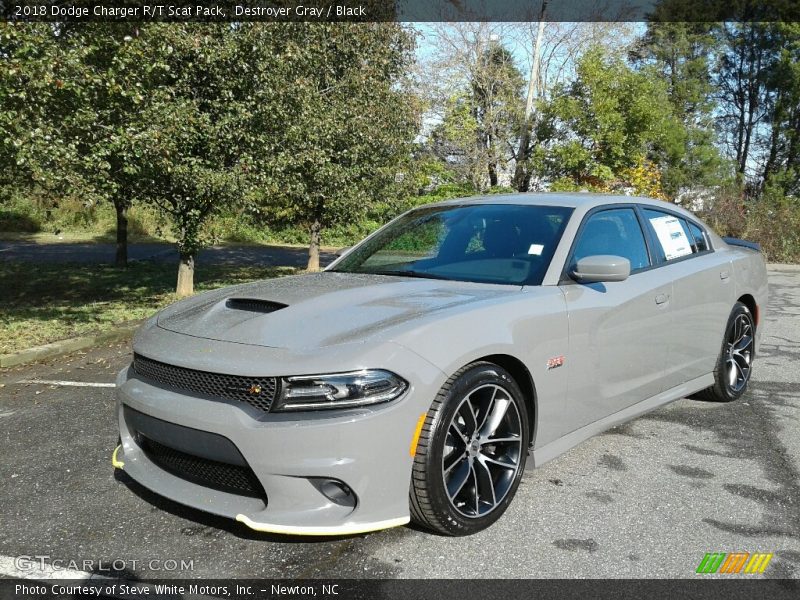 Destroyer Gray / Black 2018 Dodge Charger R/T Scat Pack