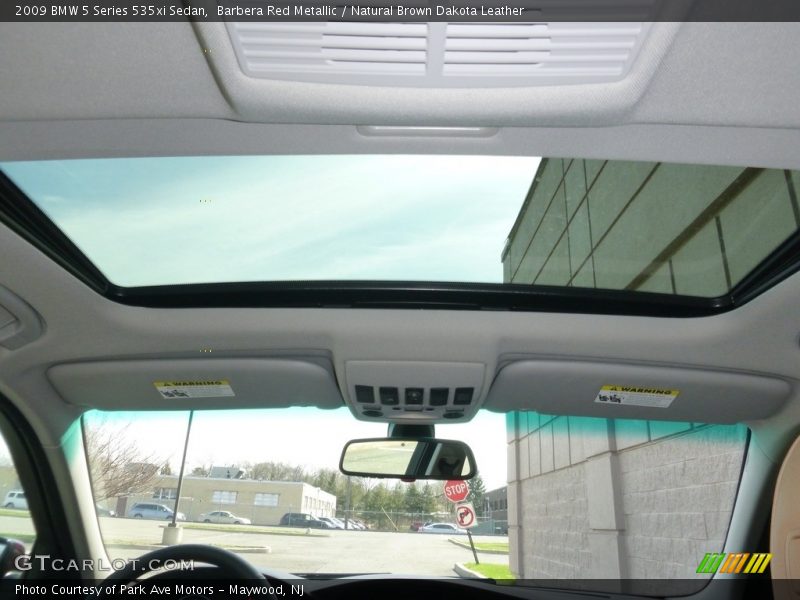 Barbera Red Metallic / Natural Brown Dakota Leather 2009 BMW 5 Series 535xi Sedan
