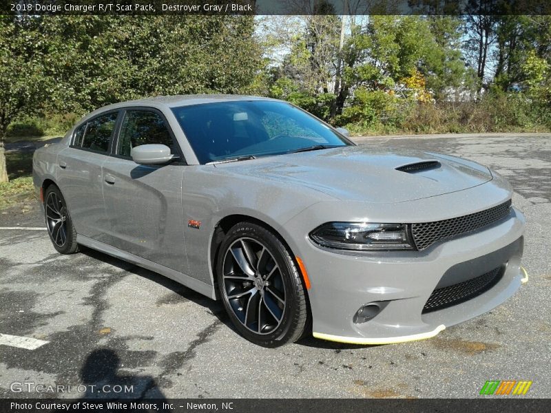 Destroyer Gray / Black 2018 Dodge Charger R/T Scat Pack
