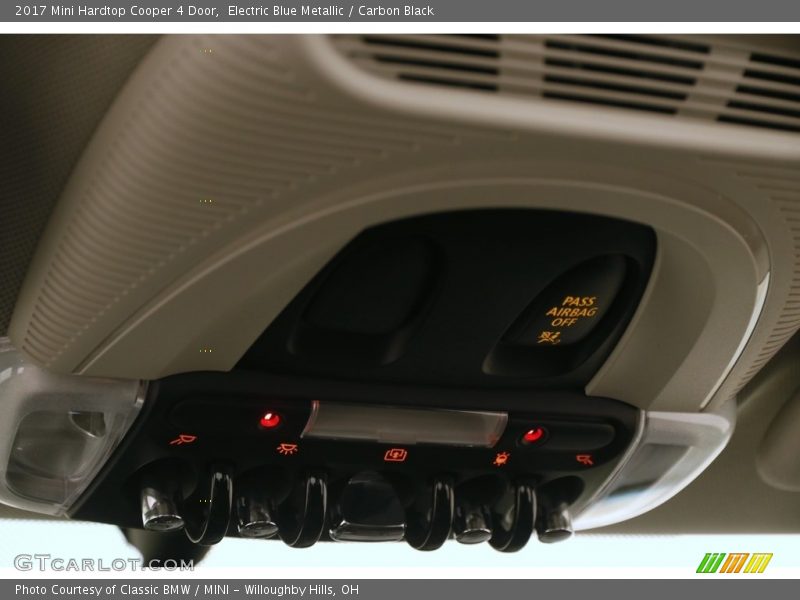 Electric Blue Metallic / Carbon Black 2017 Mini Hardtop Cooper 4 Door