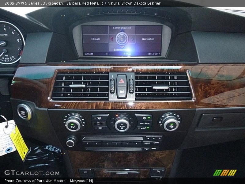 Barbera Red Metallic / Natural Brown Dakota Leather 2009 BMW 5 Series 535xi Sedan