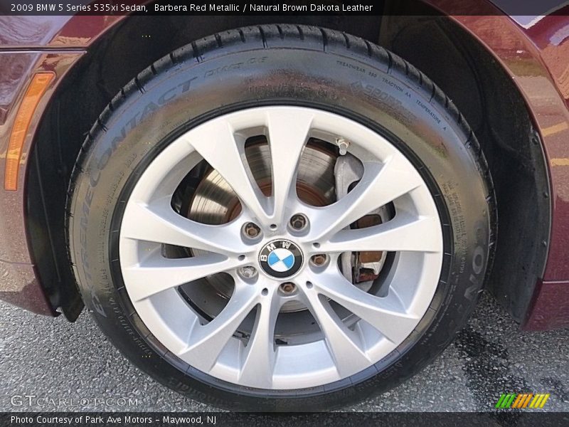 Barbera Red Metallic / Natural Brown Dakota Leather 2009 BMW 5 Series 535xi Sedan