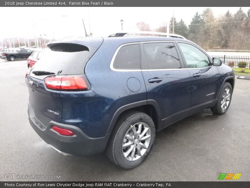 Patriot Blue Pearl / Black 2018 Jeep Cherokee Limited 4x4