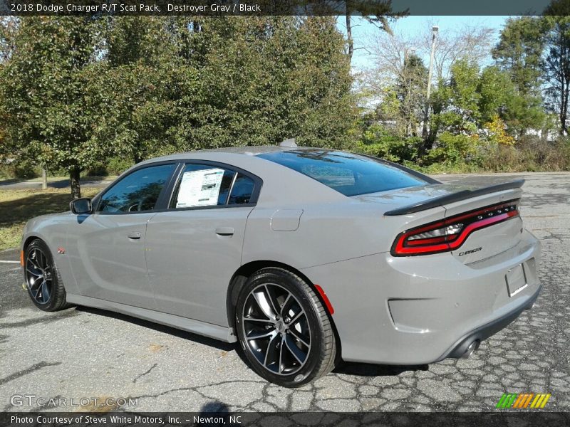 Destroyer Gray / Black 2018 Dodge Charger R/T Scat Pack