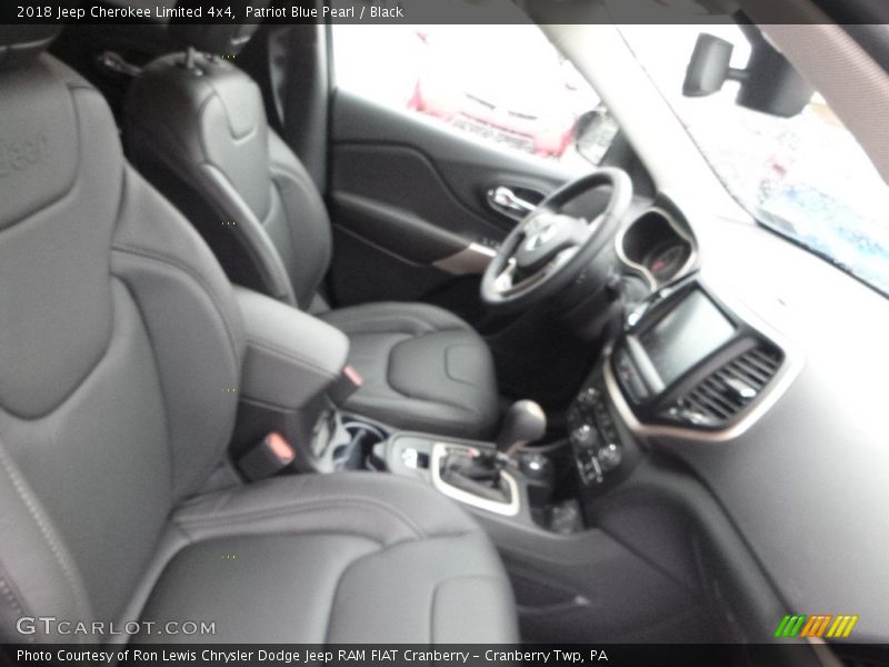 Patriot Blue Pearl / Black 2018 Jeep Cherokee Limited 4x4