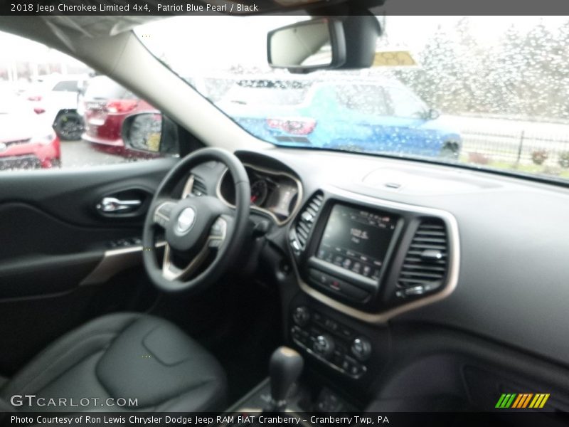 Patriot Blue Pearl / Black 2018 Jeep Cherokee Limited 4x4