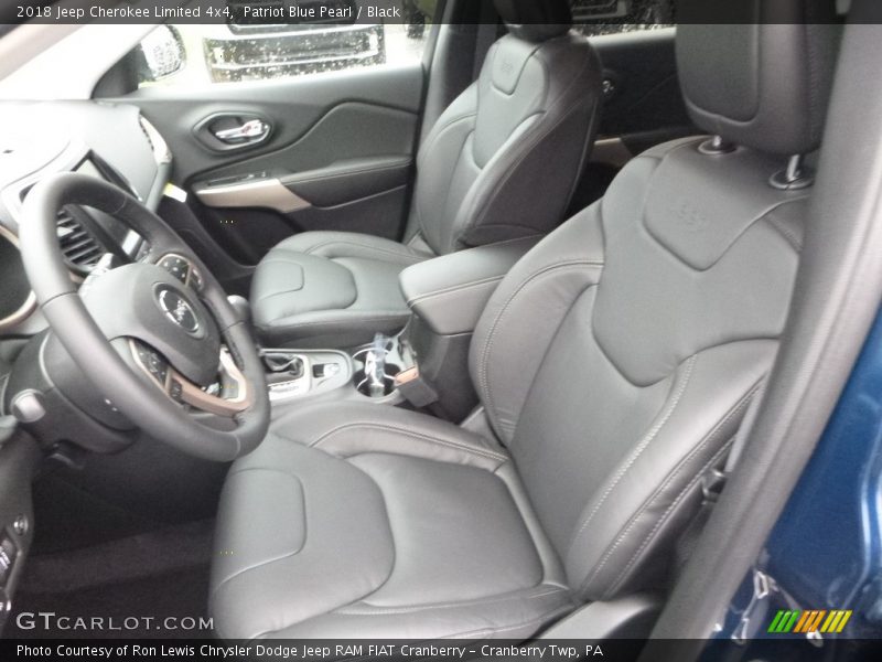 Patriot Blue Pearl / Black 2018 Jeep Cherokee Limited 4x4
