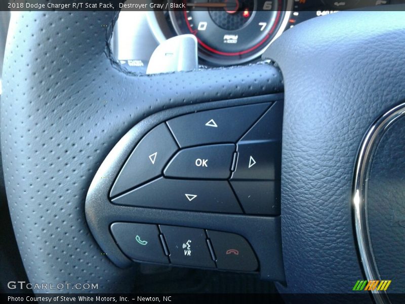 Destroyer Gray / Black 2018 Dodge Charger R/T Scat Pack