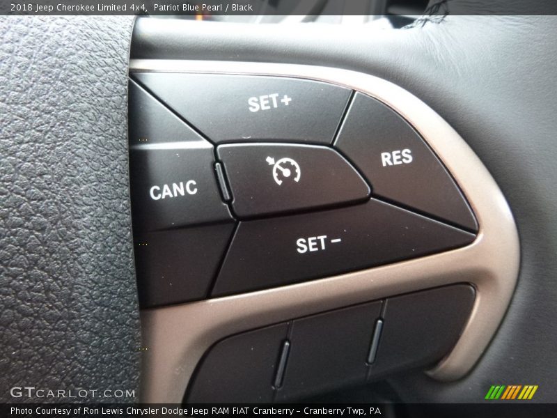 Patriot Blue Pearl / Black 2018 Jeep Cherokee Limited 4x4