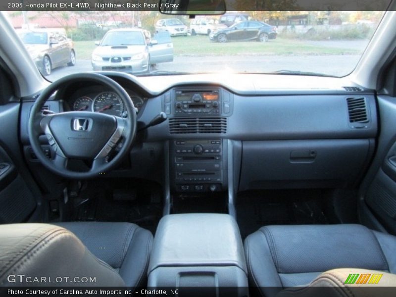 Nighthawk Black Pearl / Gray 2005 Honda Pilot EX-L 4WD