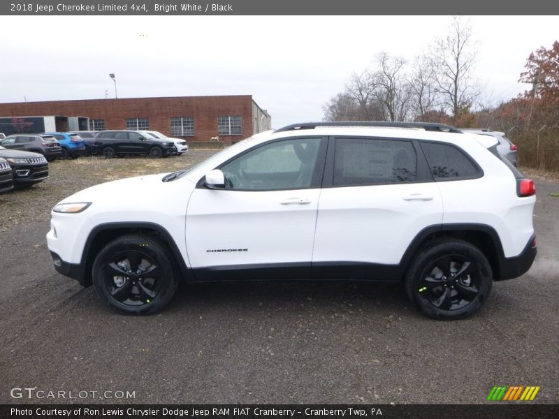 Bright White / Black 2018 Jeep Cherokee Limited 4x4