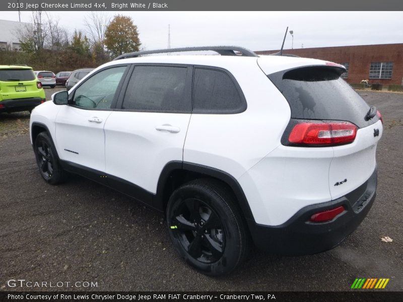 Bright White / Black 2018 Jeep Cherokee Limited 4x4
