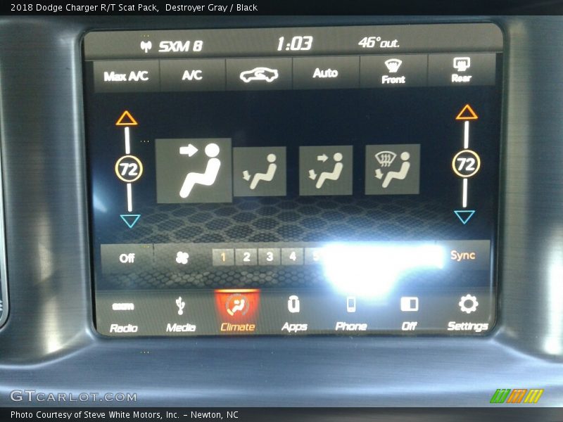 Destroyer Gray / Black 2018 Dodge Charger R/T Scat Pack