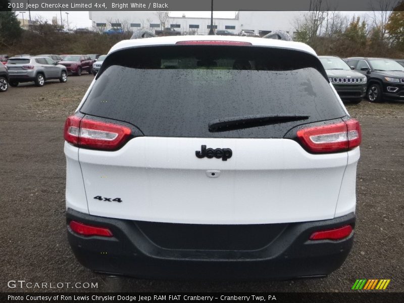 Bright White / Black 2018 Jeep Cherokee Limited 4x4