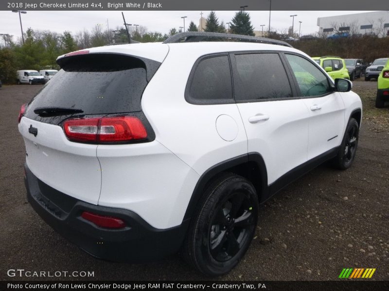 Bright White / Black 2018 Jeep Cherokee Limited 4x4