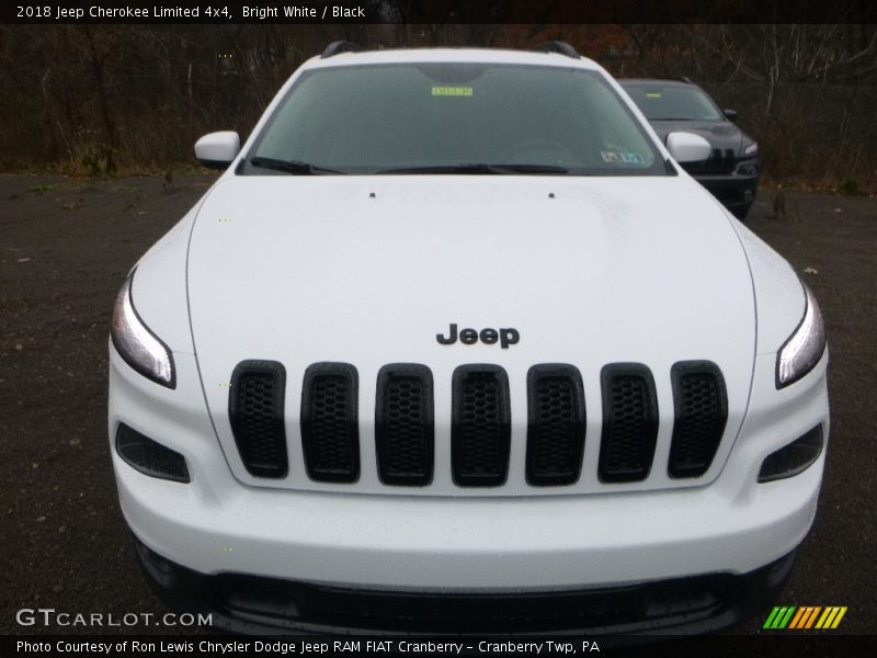 Bright White / Black 2018 Jeep Cherokee Limited 4x4