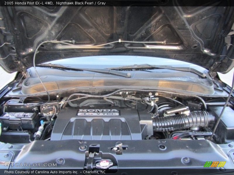 Nighthawk Black Pearl / Gray 2005 Honda Pilot EX-L 4WD