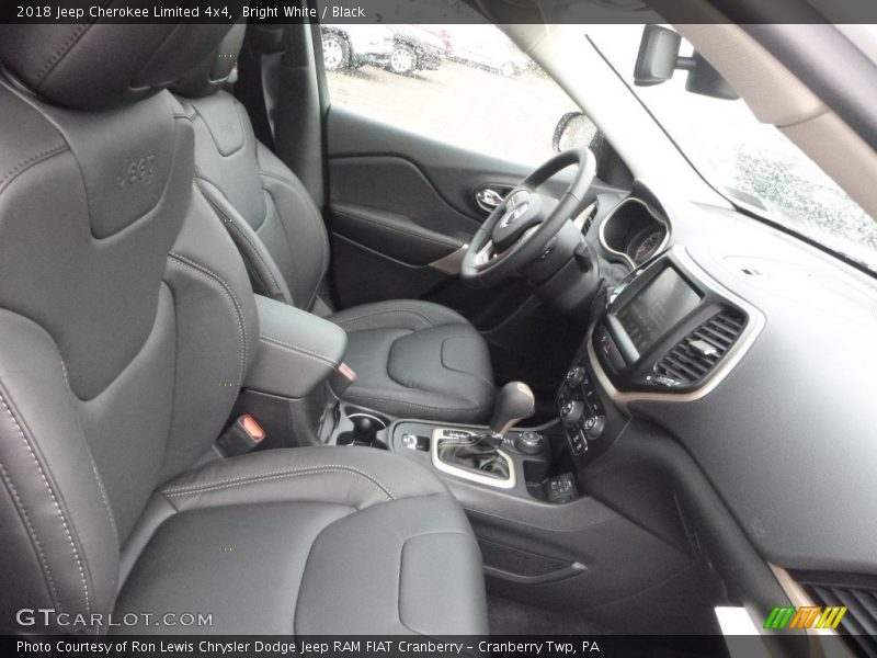 Bright White / Black 2018 Jeep Cherokee Limited 4x4