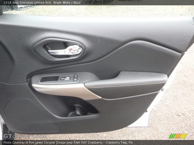 Bright White / Black 2018 Jeep Cherokee Limited 4x4