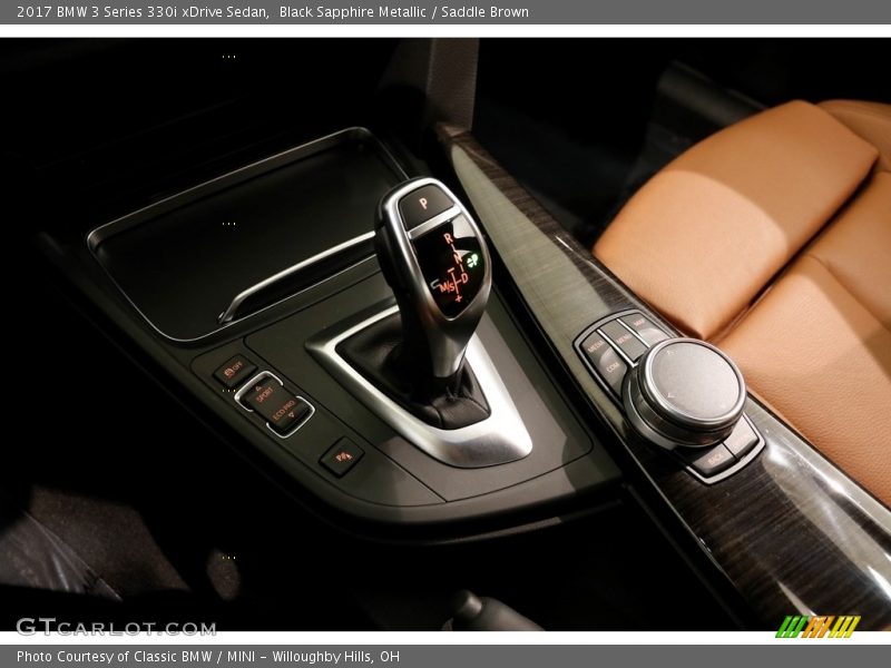 Black Sapphire Metallic / Saddle Brown 2017 BMW 3 Series 330i xDrive Sedan