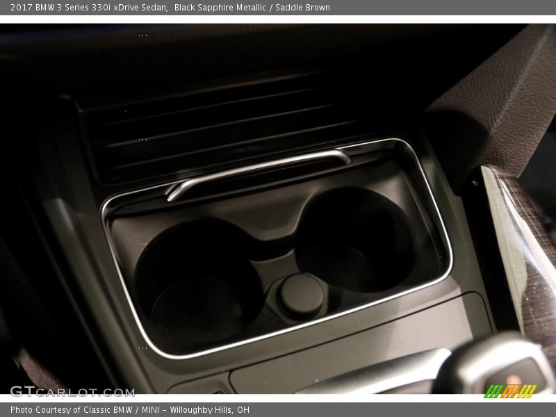 Black Sapphire Metallic / Saddle Brown 2017 BMW 3 Series 330i xDrive Sedan