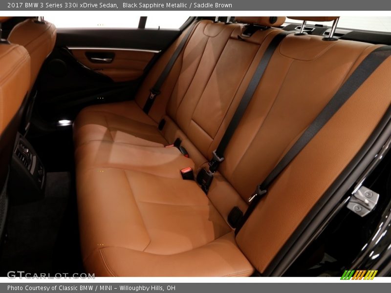 Black Sapphire Metallic / Saddle Brown 2017 BMW 3 Series 330i xDrive Sedan