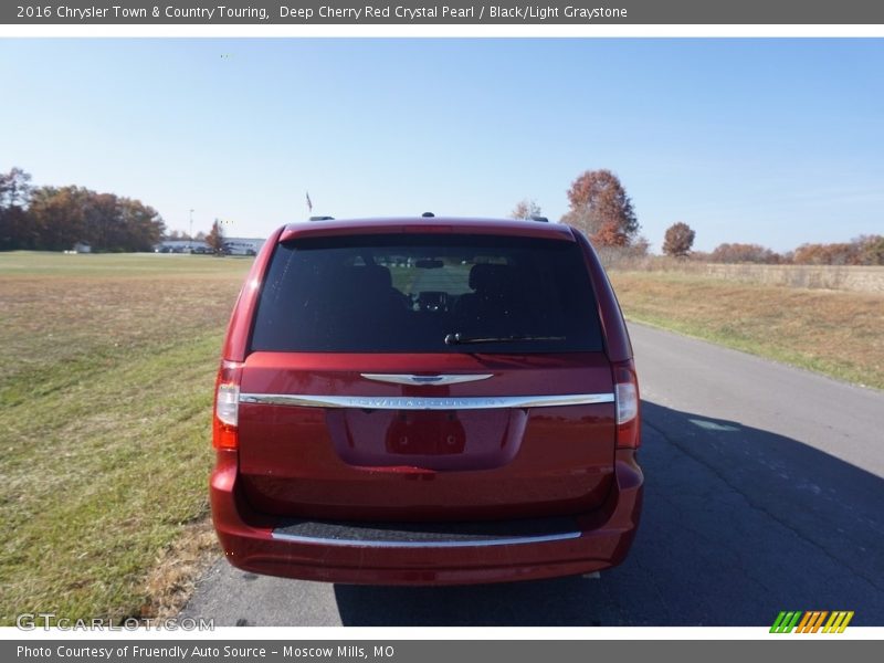 Deep Cherry Red Crystal Pearl / Black/Light Graystone 2016 Chrysler Town & Country Touring