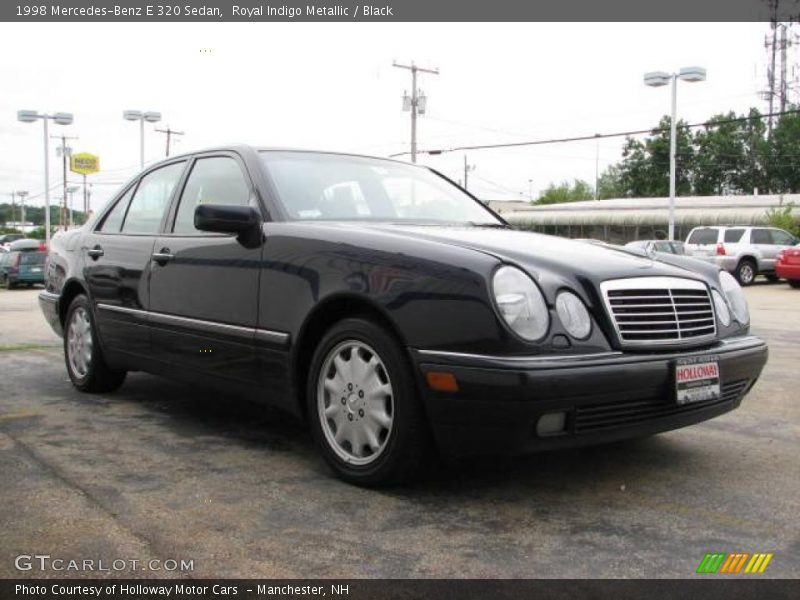 Royal Indigo Metallic / Black 1998 Mercedes-Benz E 320 Sedan