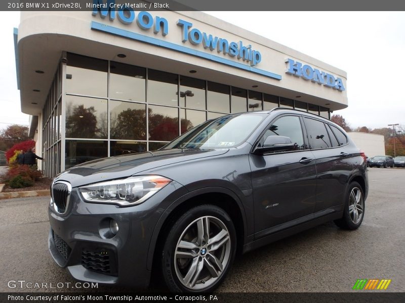 Mineral Grey Metallic / Black 2016 BMW X1 xDrive28i