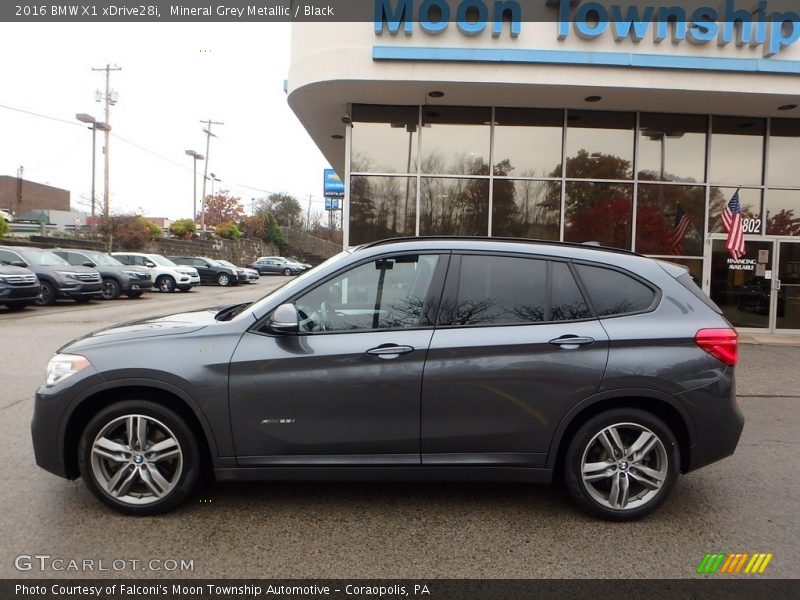 Mineral Grey Metallic / Black 2016 BMW X1 xDrive28i