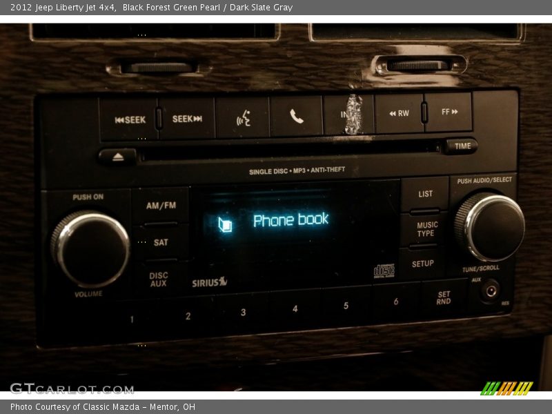 Black Forest Green Pearl / Dark Slate Gray 2012 Jeep Liberty Jet 4x4