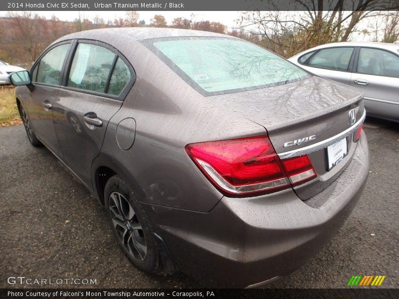 Urban Titanium Metallic / Black 2014 Honda Civic EX Sedan